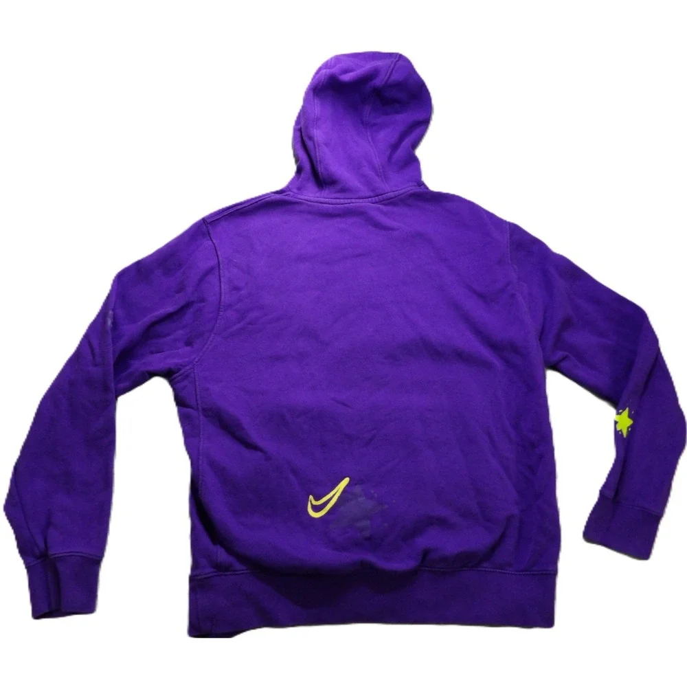 Nike Sportswear Ransom Note Hoodie Pullover Fleece Men L Court Purple Top Casual